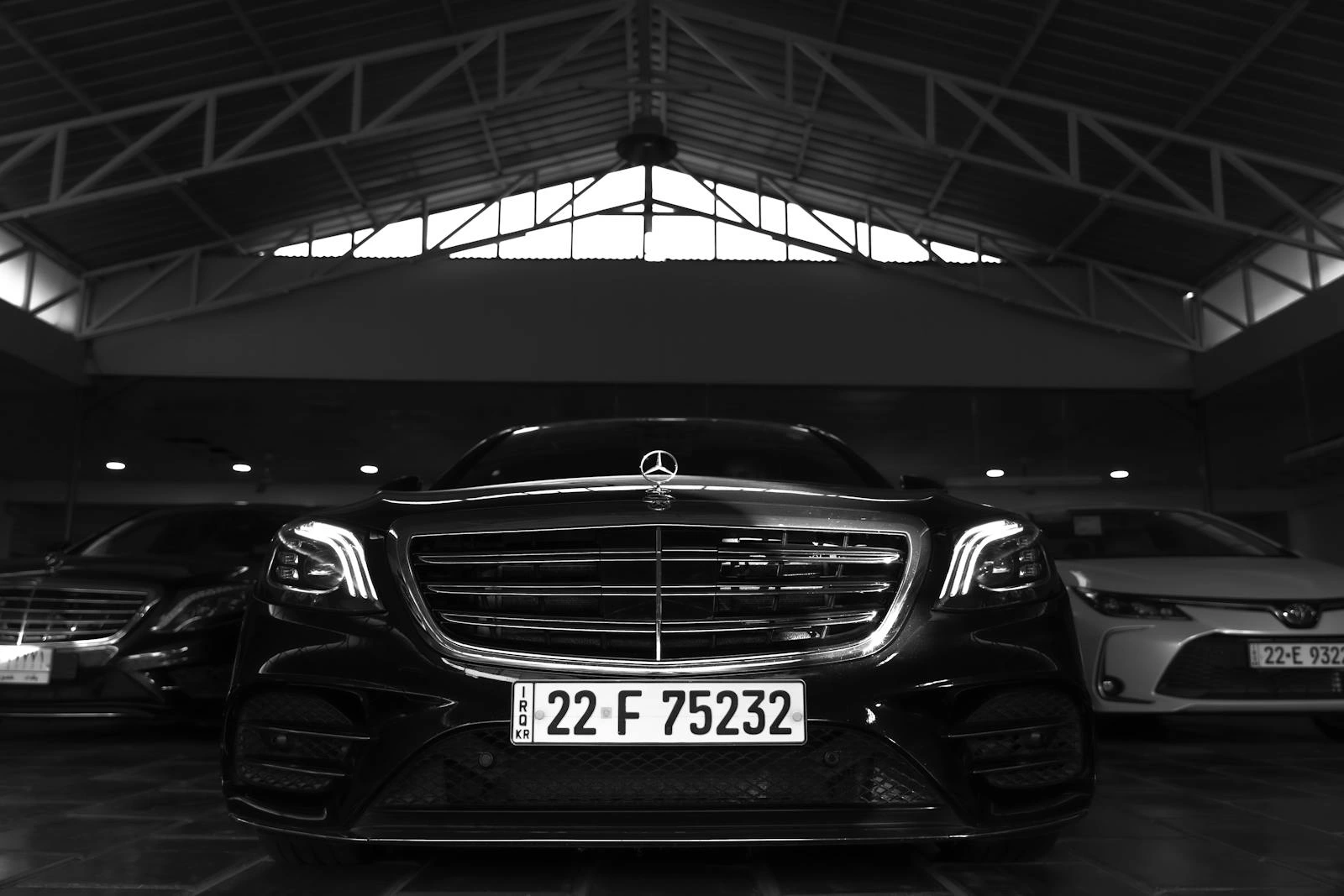 Luxury vehicle in premium protection studio